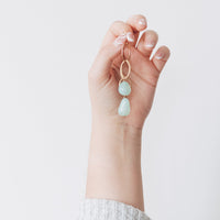 Bella Chalcedony Earrings in Gold Earrings Sayulita Sol Jewelry