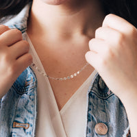 Element Coin Necklace, Silver Necklaces Sayulita Sol 