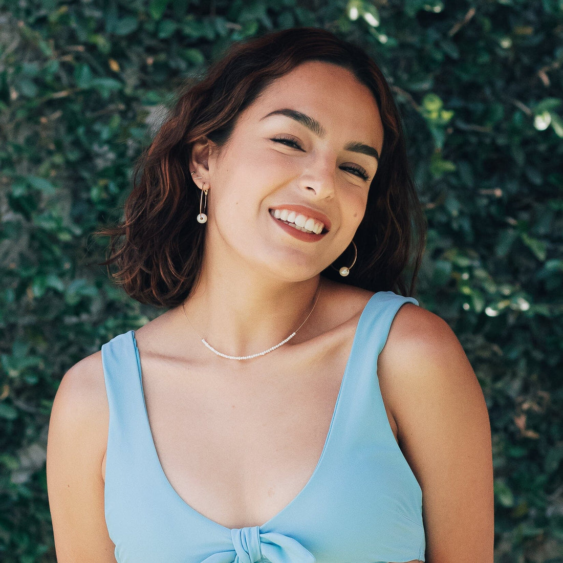 Gabriela Necklace, White Pearls and Gold Necklaces Sayulita Sol