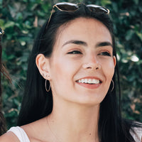 Kasia Earrings, Sterling Silver 30mm Earrings Sayulita Sol