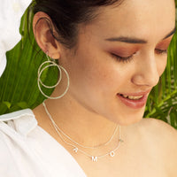 Ola 35mm Hoop, Silver Earrings Sayulita Sol