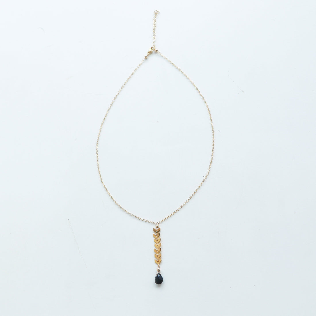 Arrecife Necklaces in Gold Necklaces Sayulita Sol Jewelry Balck Spinel
