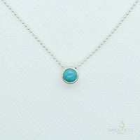 Brisa Pendant with Turquoise and Silver Necklaces Sayulita Sol