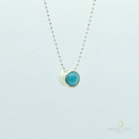 Brisa Pendant with Turquoise and Silver Necklaces Sayulita Sol