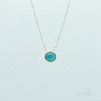 Brisa Pendant with Turquoise and Silver Necklaces Sayulita Sol 