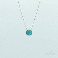 Brisa Pendant with Turquoise and Silver Necklaces Sayulita Sol