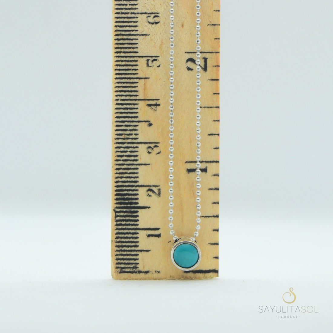 Brisa Pendant with Turquoise and Silver Necklaces Sayulita Sol