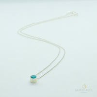 Brisa Pendant with Turquoise and Silver Necklaces Sayulita Sol