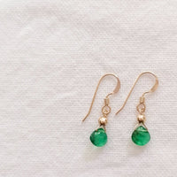 Emerald Isla Earrings in Gold Earrings Sayulita Sol Jewelry