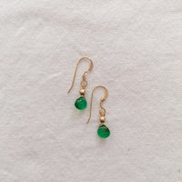 Emerald Isla Earrings in Gold Earrings Sayulita Sol Jewelry