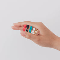 Enamel and Gold Plated Adjustable Ring Rings Sayulita Sol 