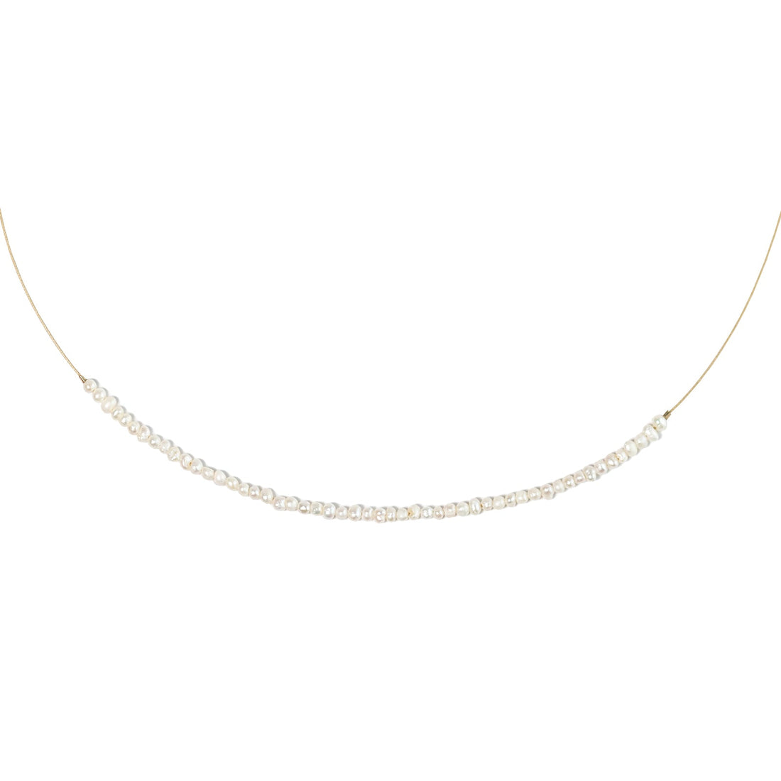 Gabriela Necklace, White Pearls and Gold Necklaces Sayulita Sol