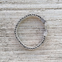 Homme Twisted Silver Bracelet Bracelets Sayulita Sol Jewelry