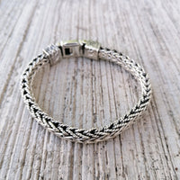 Homme Twisted Silver Bracelet Bracelets Sayulita Sol Jewelry