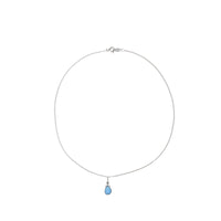Julianna Pendant, Blue Druzy Silver 10mm Necklaces Sayulita Sol 16 inch Sterling Silver Chain