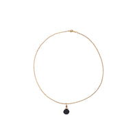 Julianna Pendant with Black Druzy in Gold- Classic Pear Cut Necklaces Sayulita Sol 16 inch Gold Plate Chain