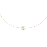 Luna 11mm White Pearl Necklace Necklaces Sayulita Sol