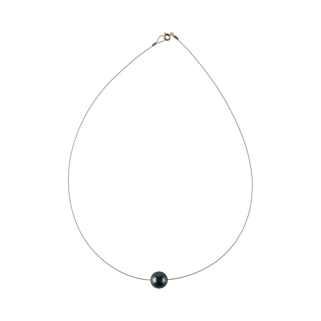 Luna Necklace, Swarovski Black Pearl 12mm - Sayulita Sol Jewelry