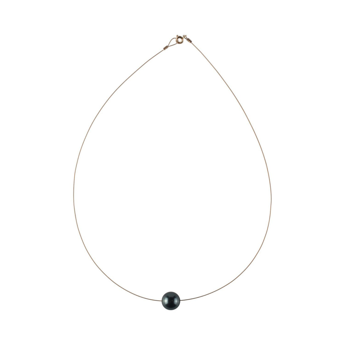 Luna Necklace, Swarovski Black Pearl 12mm - Sayulita Sol Jewelry
