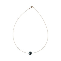 Luna Necklace, Swarovski Black Pearl 12mm - Sayulita Sol Jewelry