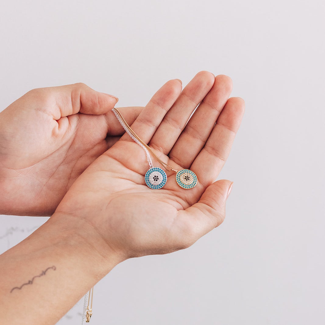 Mandala Pendant in Silver Necklaces Sayulita Sol Jewelry