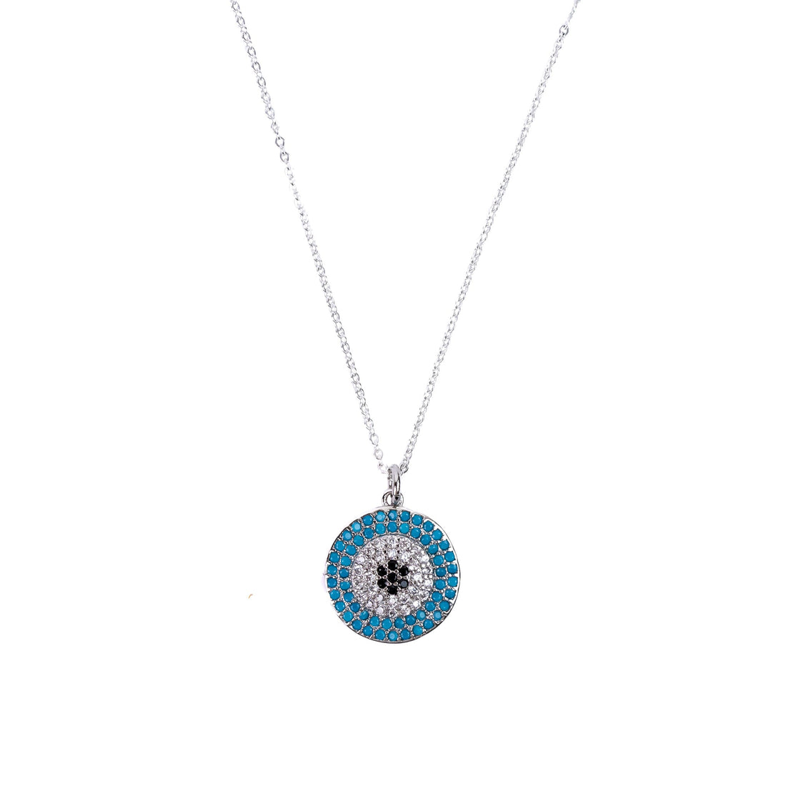 Mandala Pendant in Silver Necklaces Sayulita Sol Jewelry