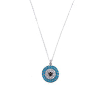 Mandala Pendant in Silver Necklaces Sayulita Sol Jewelry