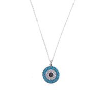 Mandala Pendant in Silver Necklaces Sayulita Sol Jewelry 