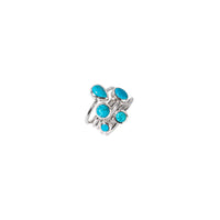 Marija Five Silver Rings with Mexican Turquoise Rings Sayulita Sol