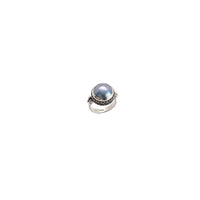 Marija Grey Pearl Crown Ring with Silver Rings Sayulita Sol