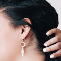 Mini Anabelle Earrings in Silver Earrings Sayulita Sol Jewelry