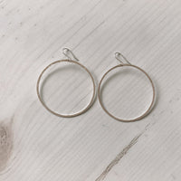 Ola 55mm Hoop, Silver - Sayulita Sol Jewelry