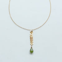 Vesuvianite Reef Necklaces in Gold Necklaces Sayulita Sol Jewelry 