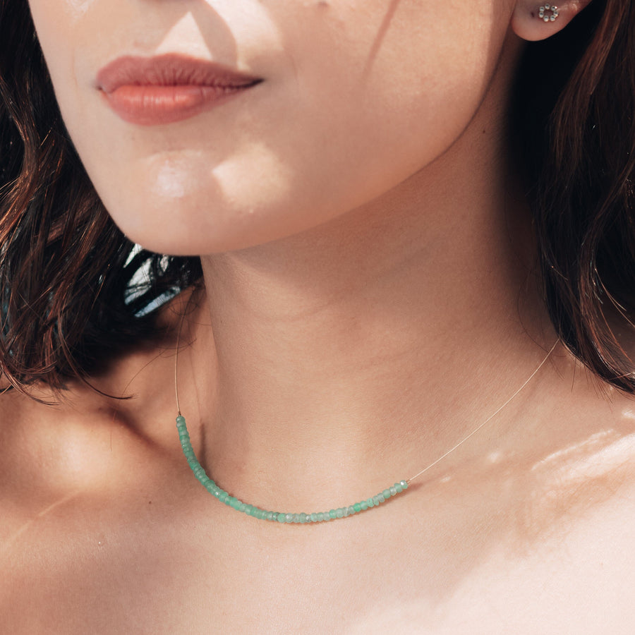 Gabriela Necklace, Chrysoprase Necklaces Sayulita Sol 