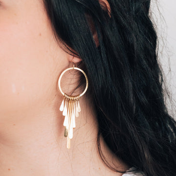 Anabelle Earrings in Gold Earrings Sayulita Sol Jewelry 