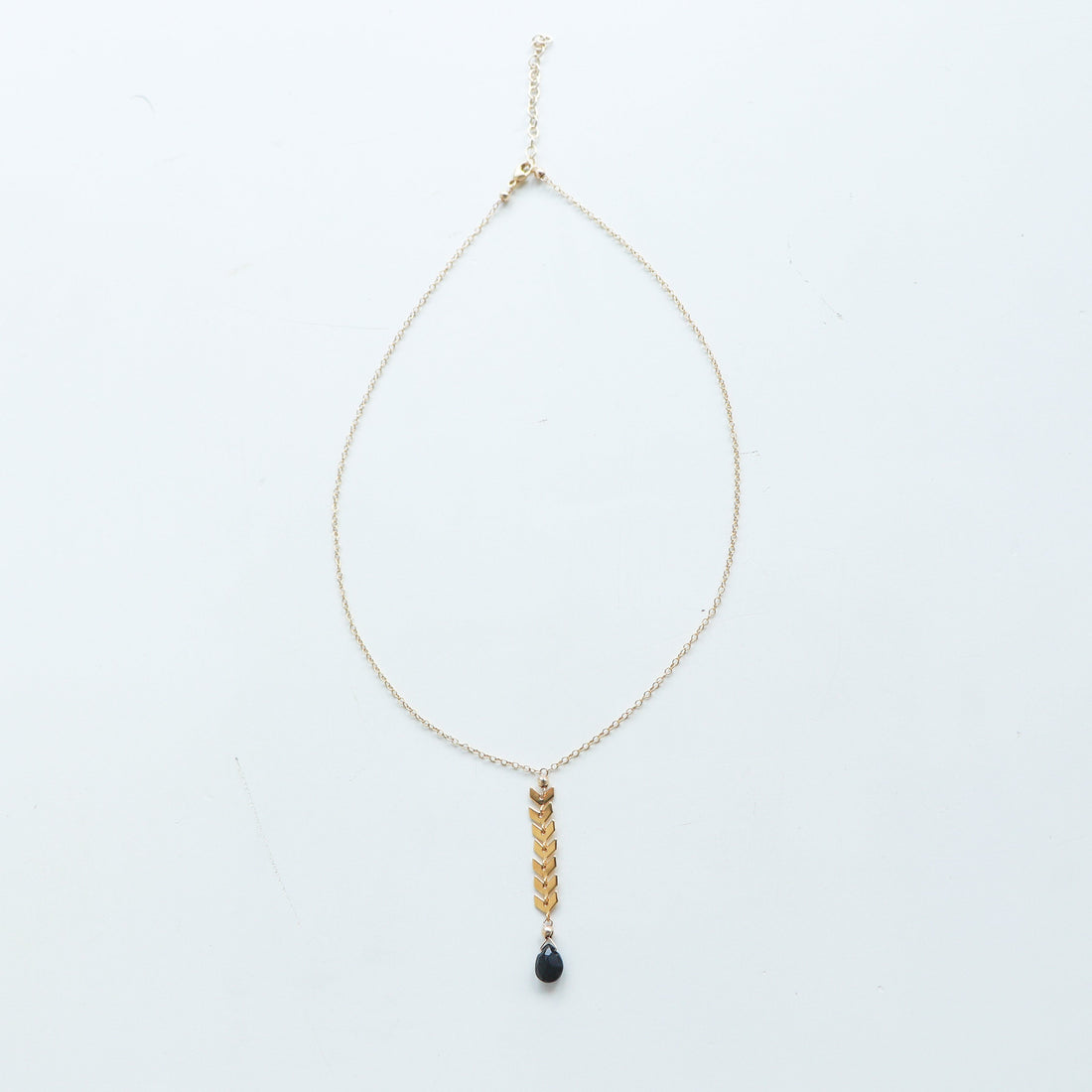 Arrecife Necklaces in Gold Necklaces Sayulita Sol Jewelry Balck Spinel 