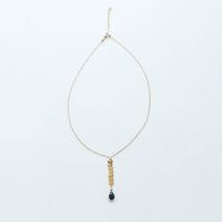 Arrecife Necklaces in Gold Necklaces Sayulita Sol Jewelry Balck Spinel 