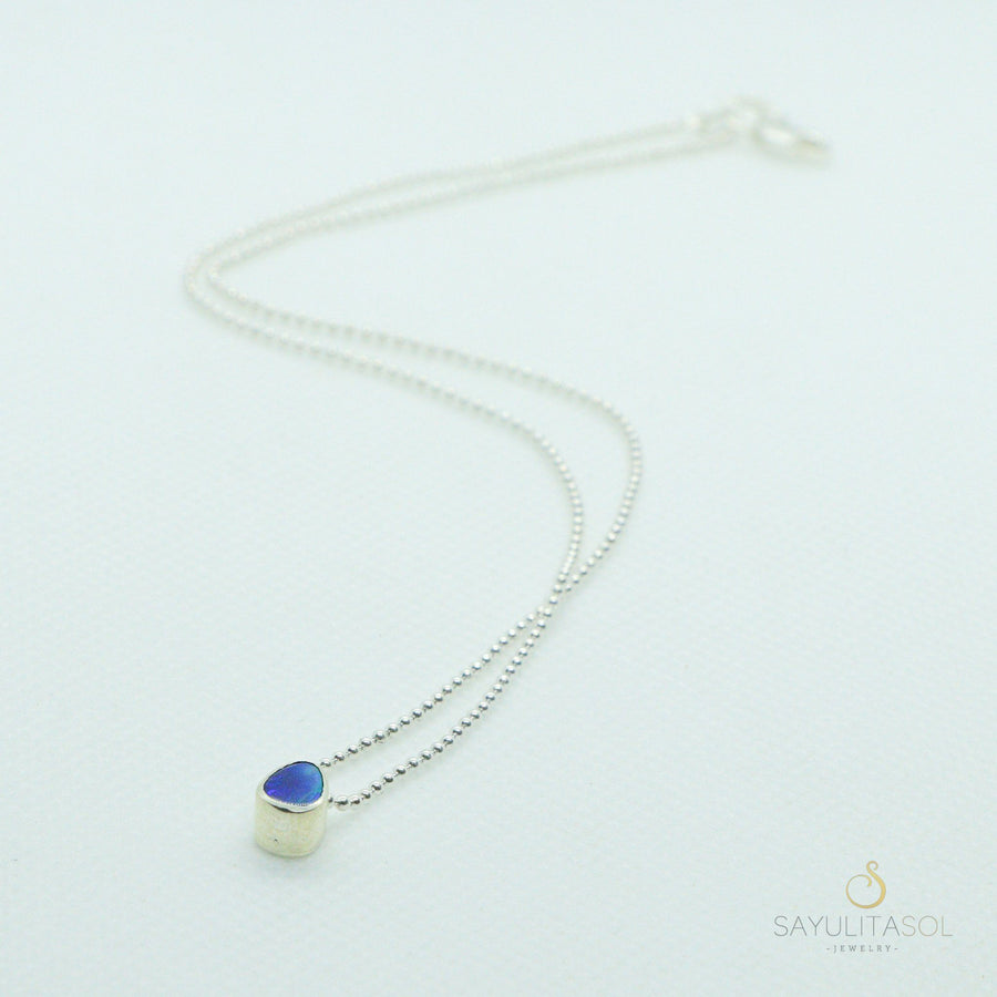 Brisa Pendant with Opal and Silver Necklaces Sayulita Sol 