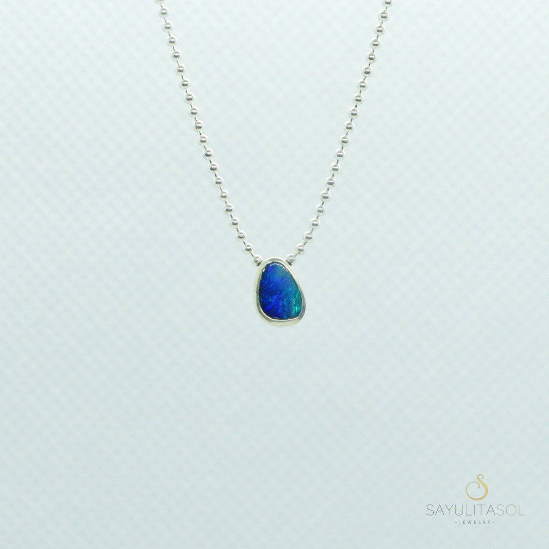 Brisa Pendant with Opal and Silver Necklaces Sayulita Sol 