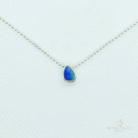 Brisa Pendant with Opal and Silver Necklaces Sayulita Sol 