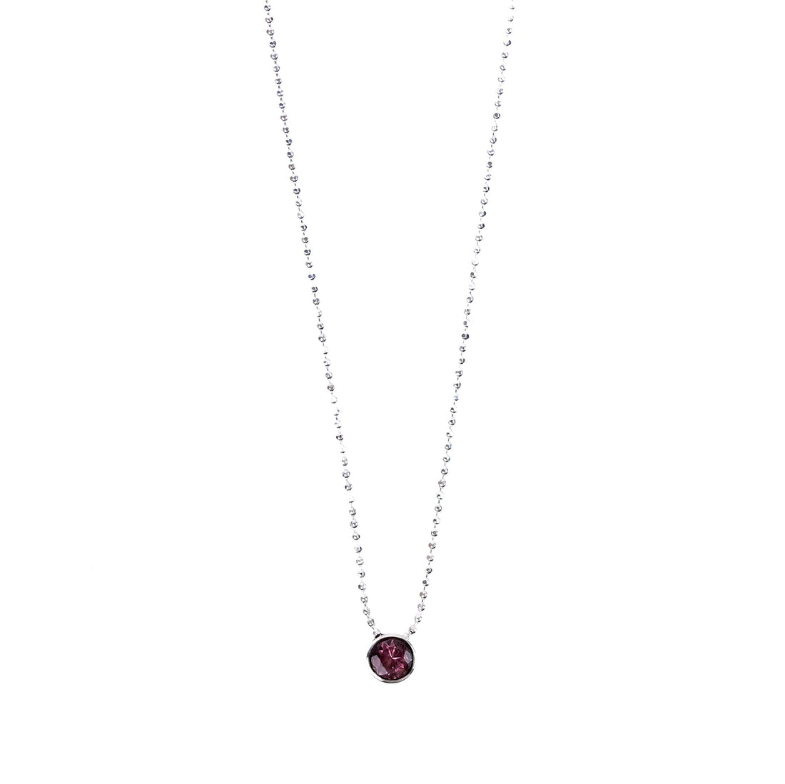 Brisa Pendant with Pink Tourmaline and Silver Necklaces Sayulita Sol 
