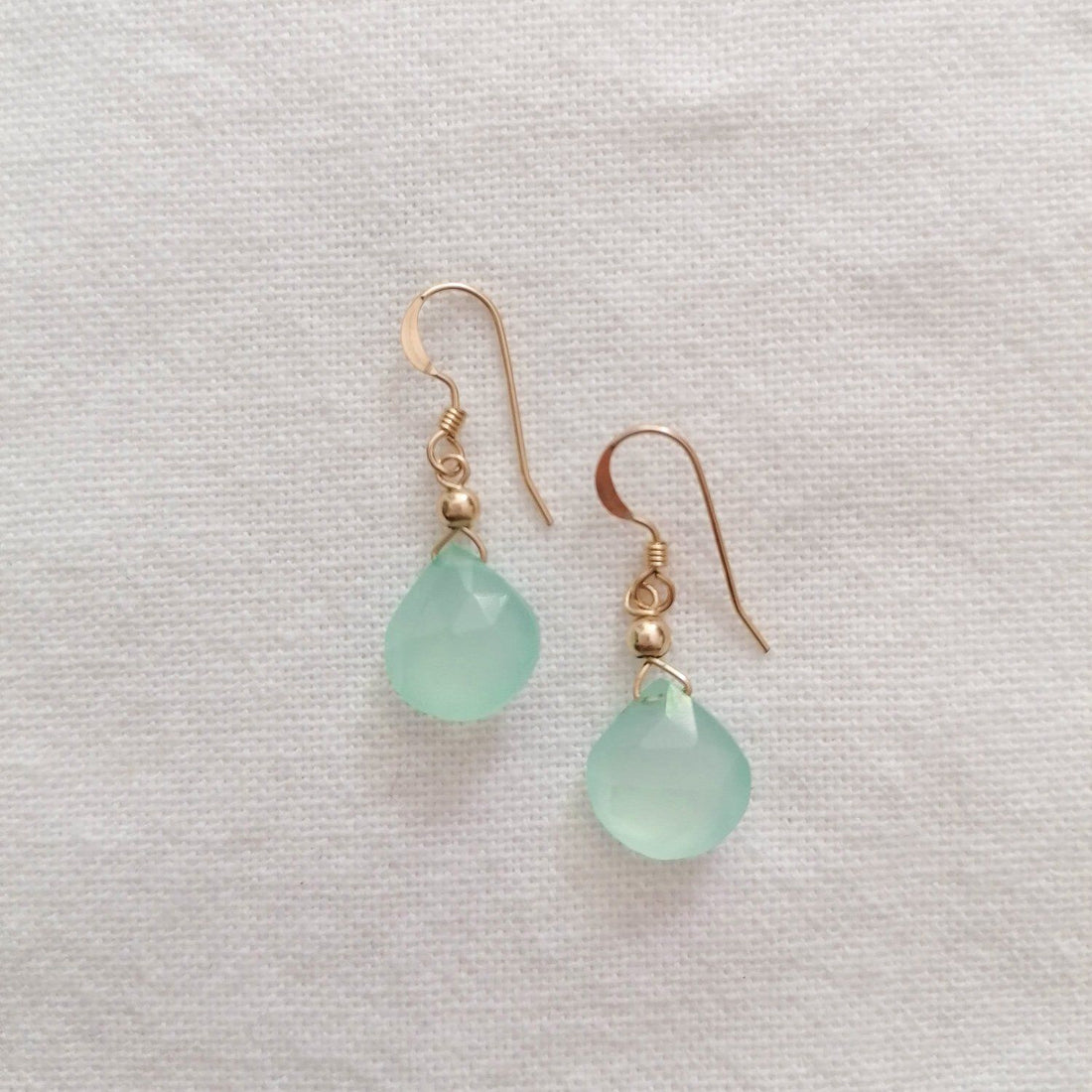 Chalcedony Isla Earrings in Gold – Sayulita Sol Jewelry