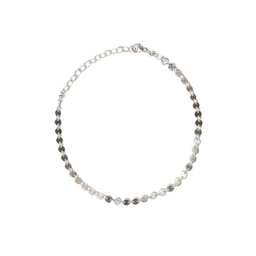Element Coin Anklet in Silver Anklets Sayulita Sol 