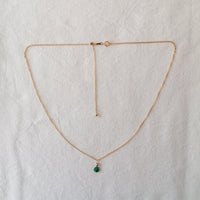 Emerald Isla Pendant in Gold Necklaces Sayulita Sol 14kt Gold Fill Adjustable Chain +$85 