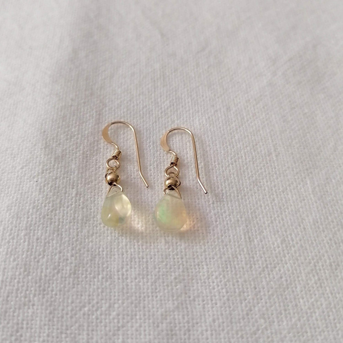 Ethiopian Opal Isla Earrings in Gold – Sayulita Sol Jewelry