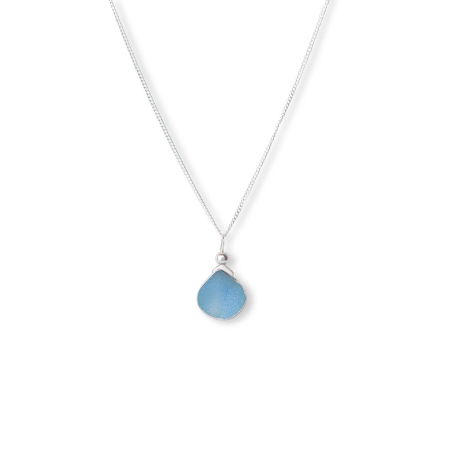 Julianna Blue Druzy Silver Pendant - Sayulita Sol Jewelry