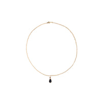 Julianna Pendant, Black Druzy Almond with Gold Necklaces Sayulita Sol 16 inch Gold Plate Chain 