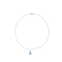 Julianna Pendant, Blue Druzy Silver 10mm Necklaces Sayulita Sol 16 inch Sterling Silver Chain 