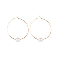 Kasia Earrings, Gold Fill and White Pearl - Sayulita Sol Jewelry