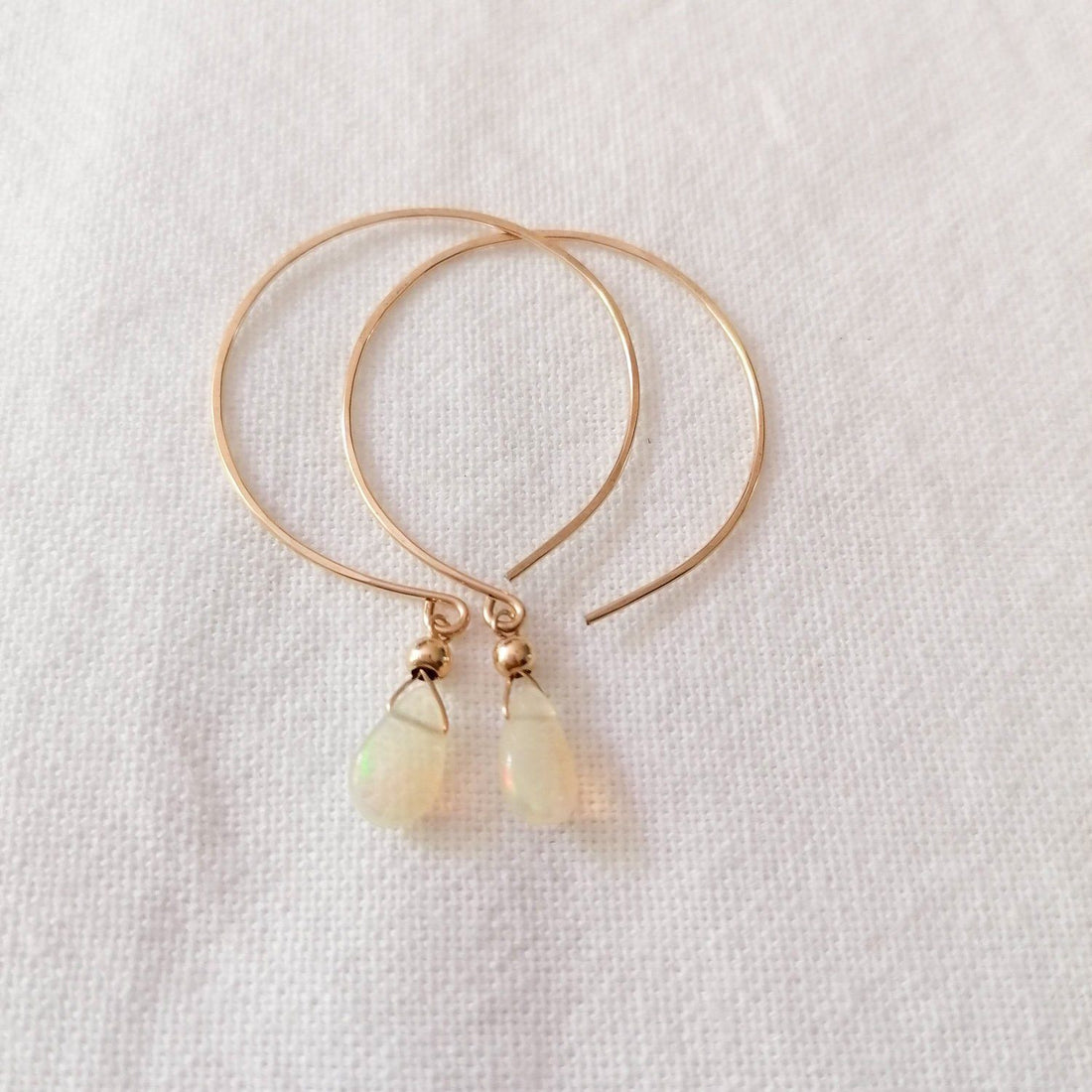 Kelly Opal and Gold Hoop Earrings Earrings Sayulita Sol 